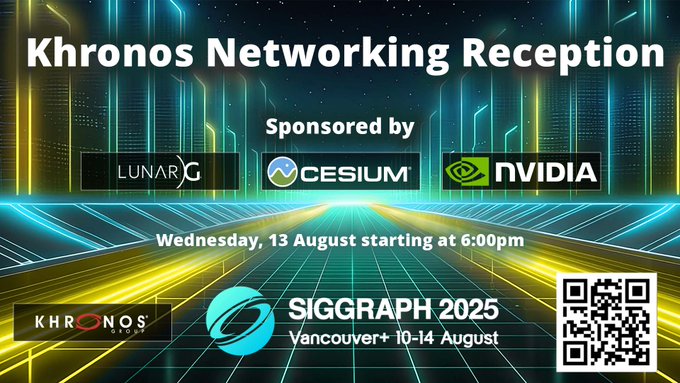 Khronos Reception SIGGRAPH 2025