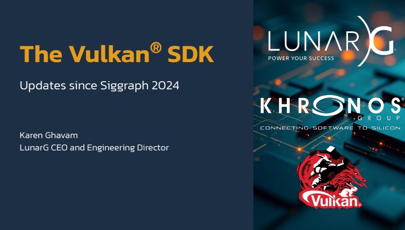 LunarG at SIGGRAPH 2025: Updates on Ecosystem and GFXReconstruct - LunarG