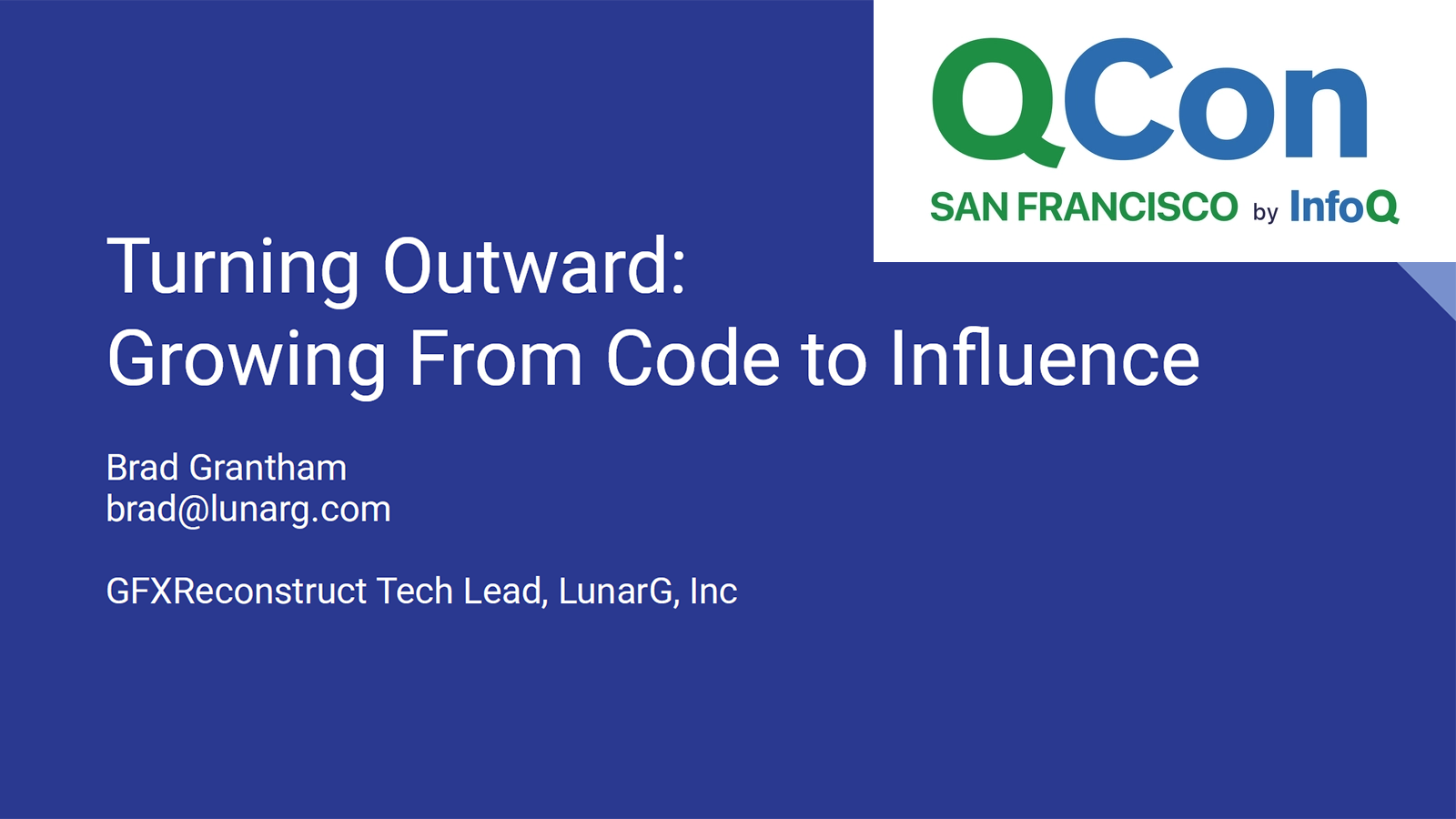 Turning Outward QCon 2025