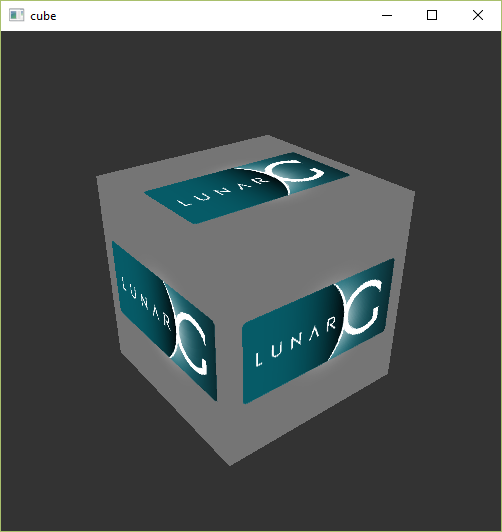 Screenshot of vkcube sample application
