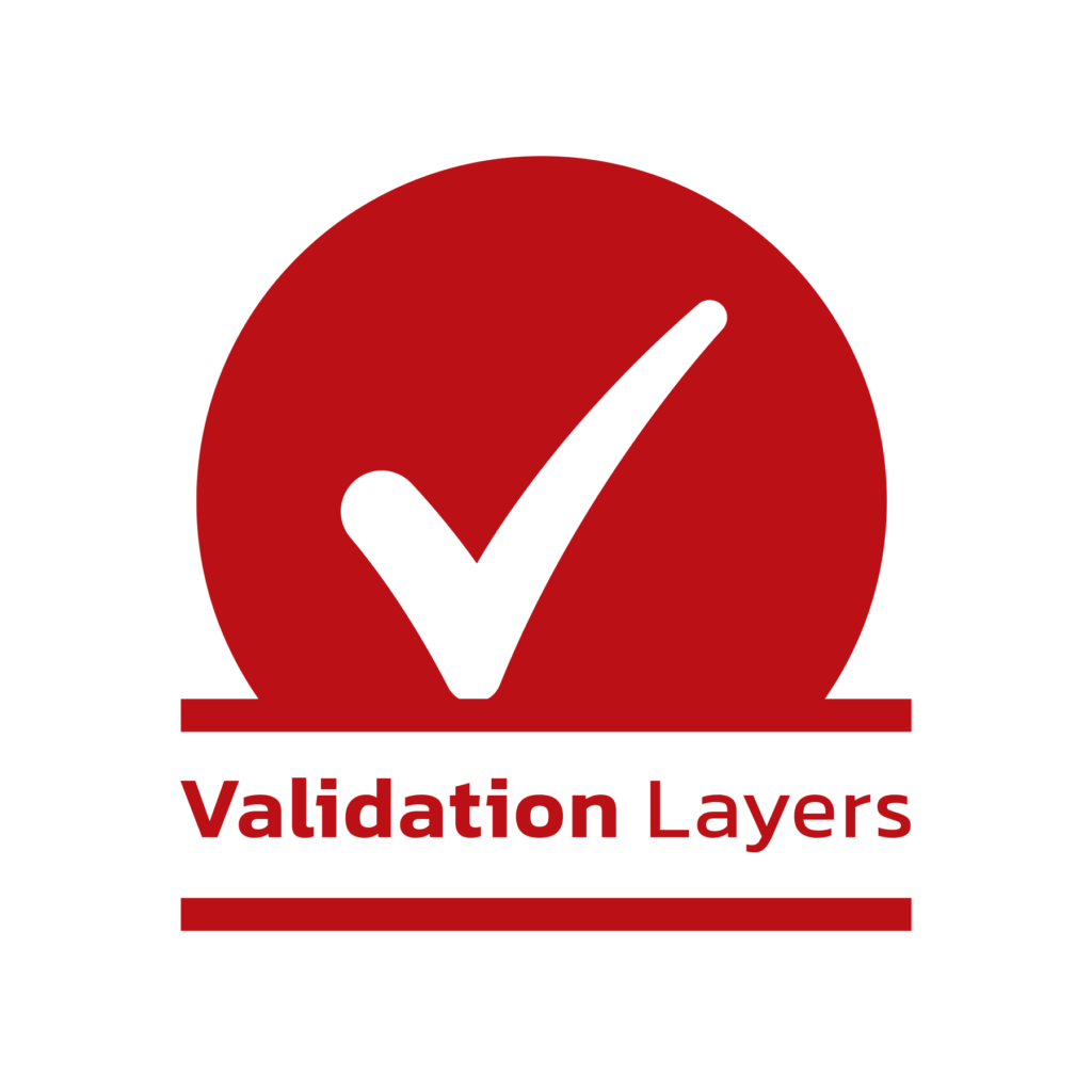 Validation Layers logo red